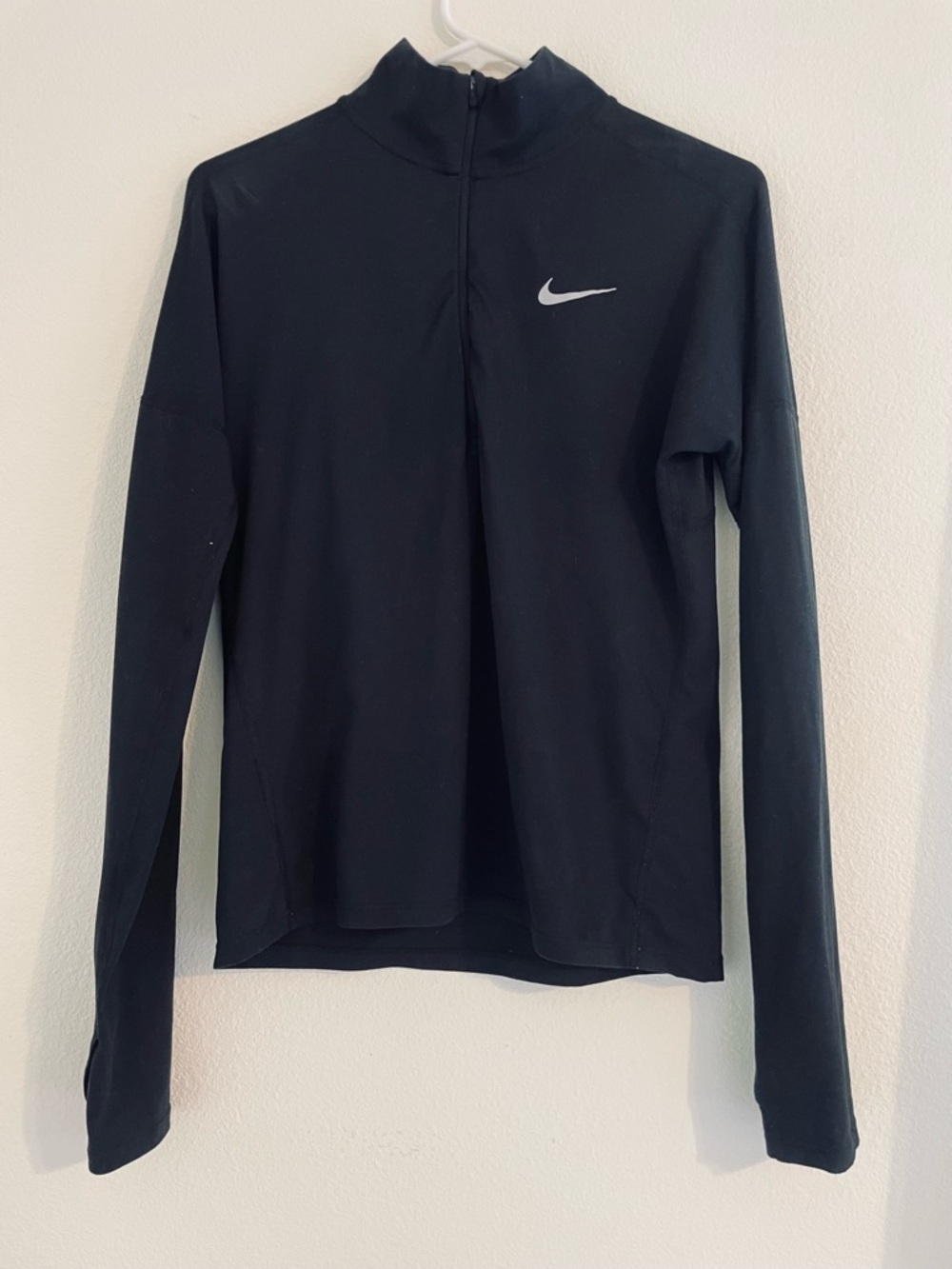 Nike Running Black Long Sleeve Half-Zip Pullover XS